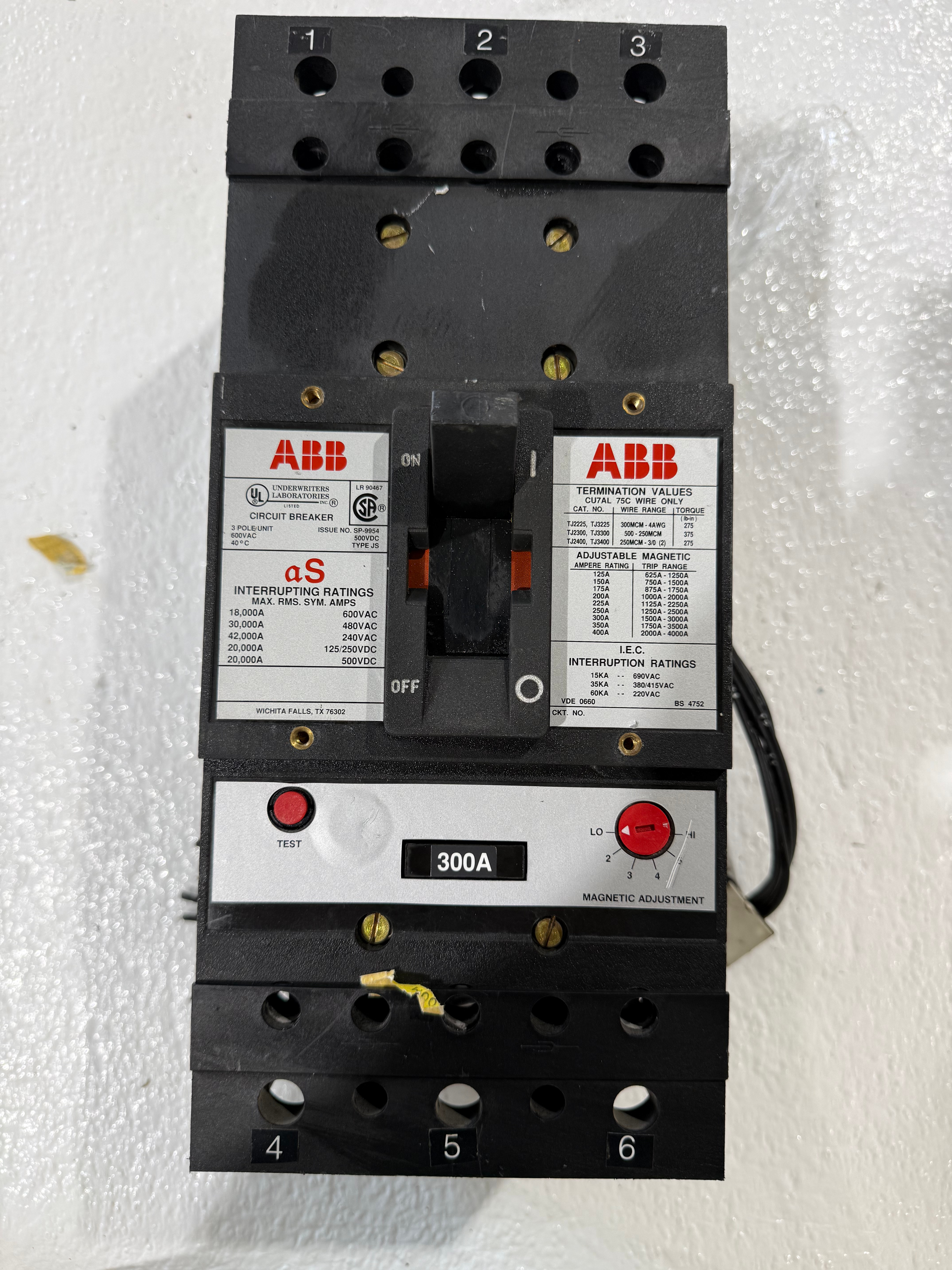 ABB 300A TJ3300