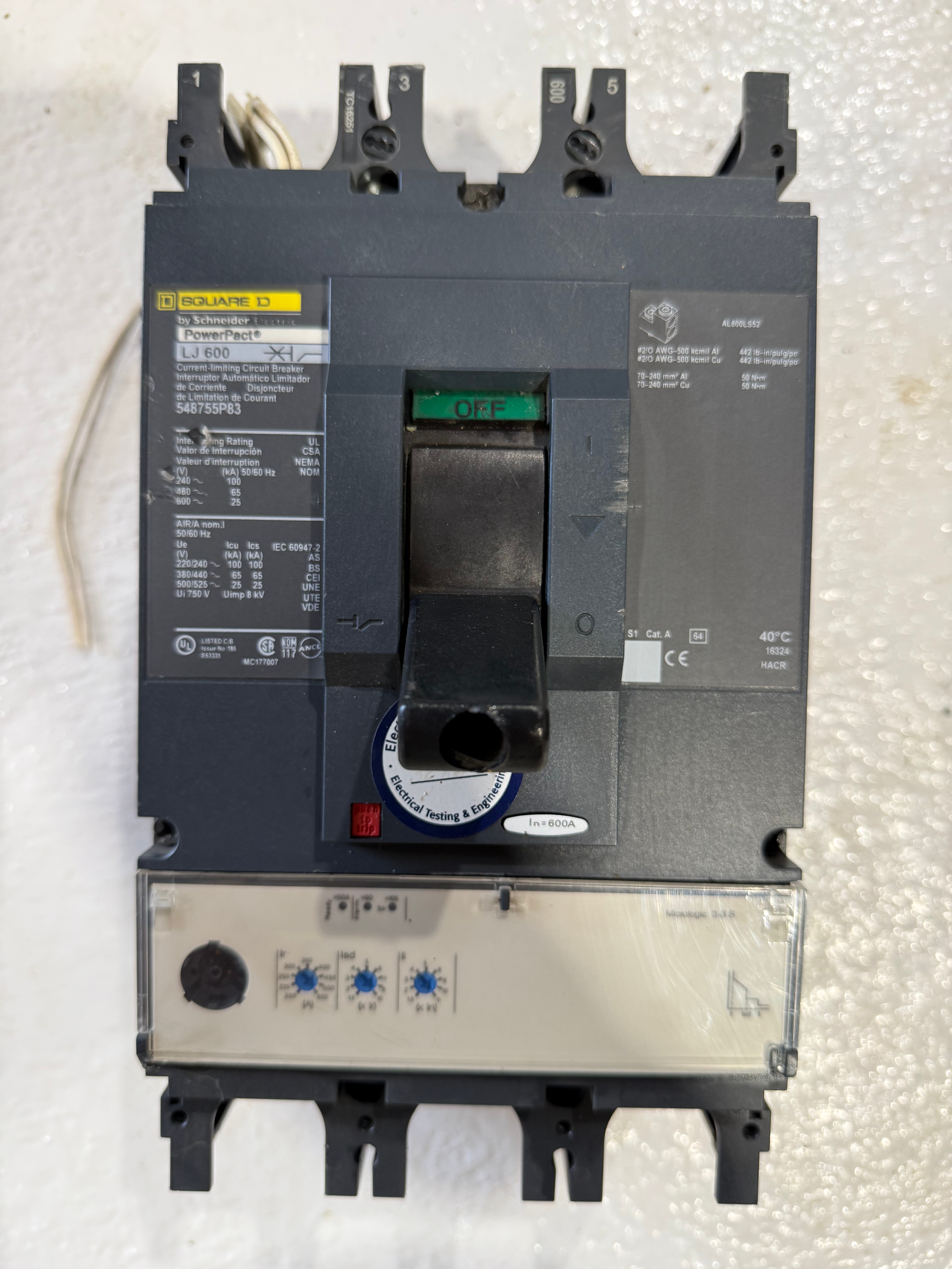 Square D 600A LJ600
