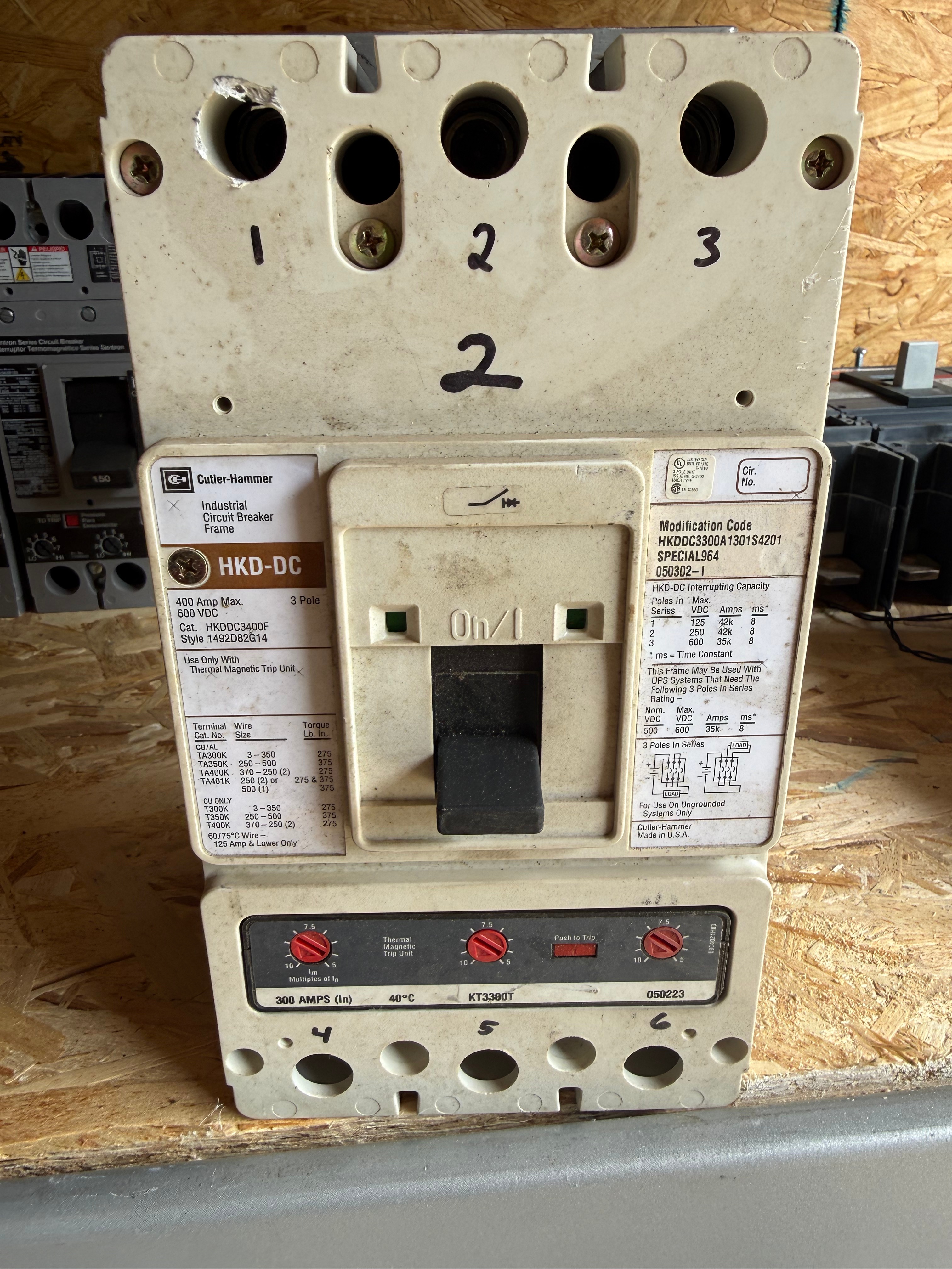 Cutler Hammer 400A HKDDC3400F