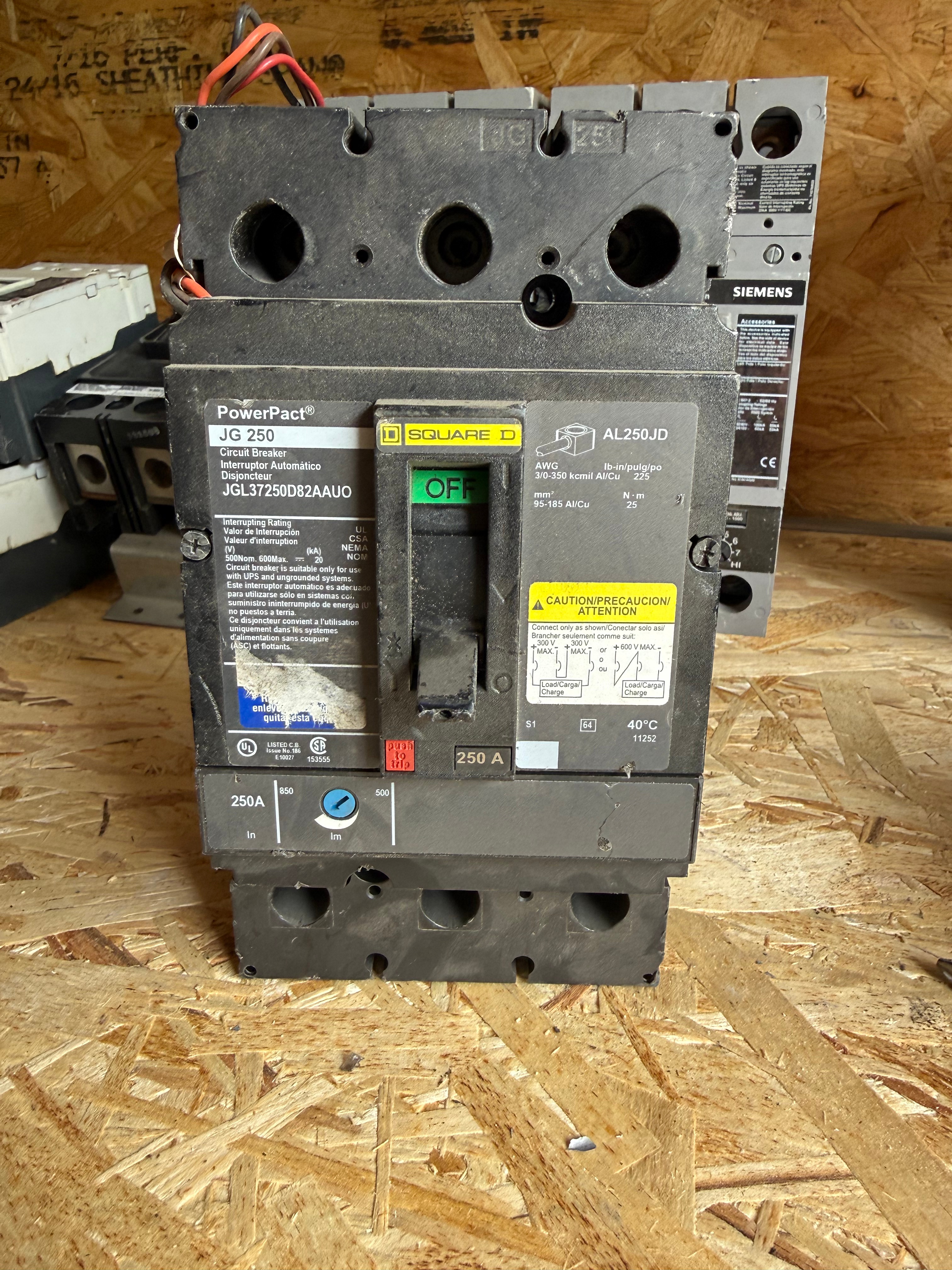 Square D 250A JGL37250D82AAUO