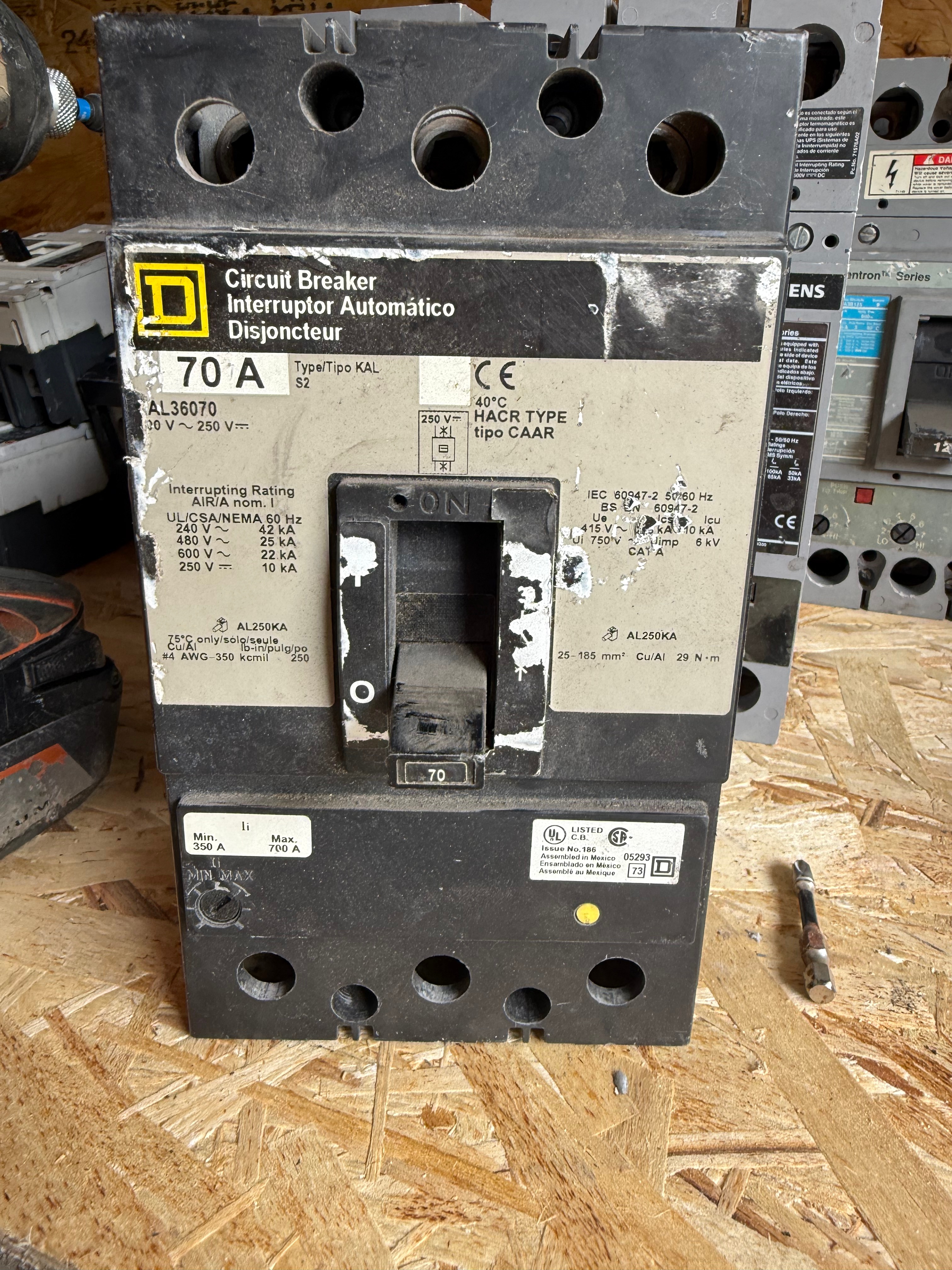 Square D 70A KAL36070