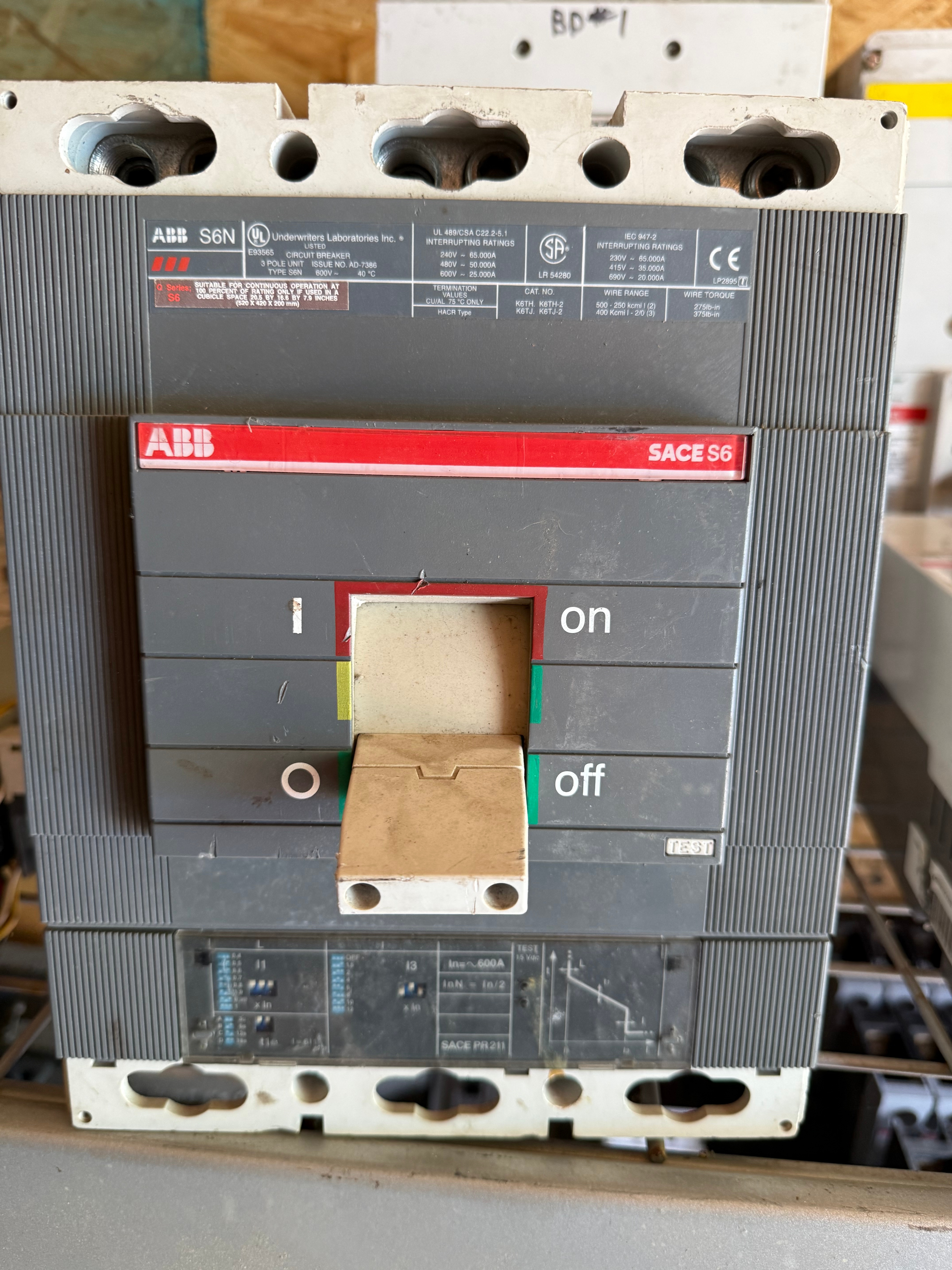 ABB 600A K6TH-2