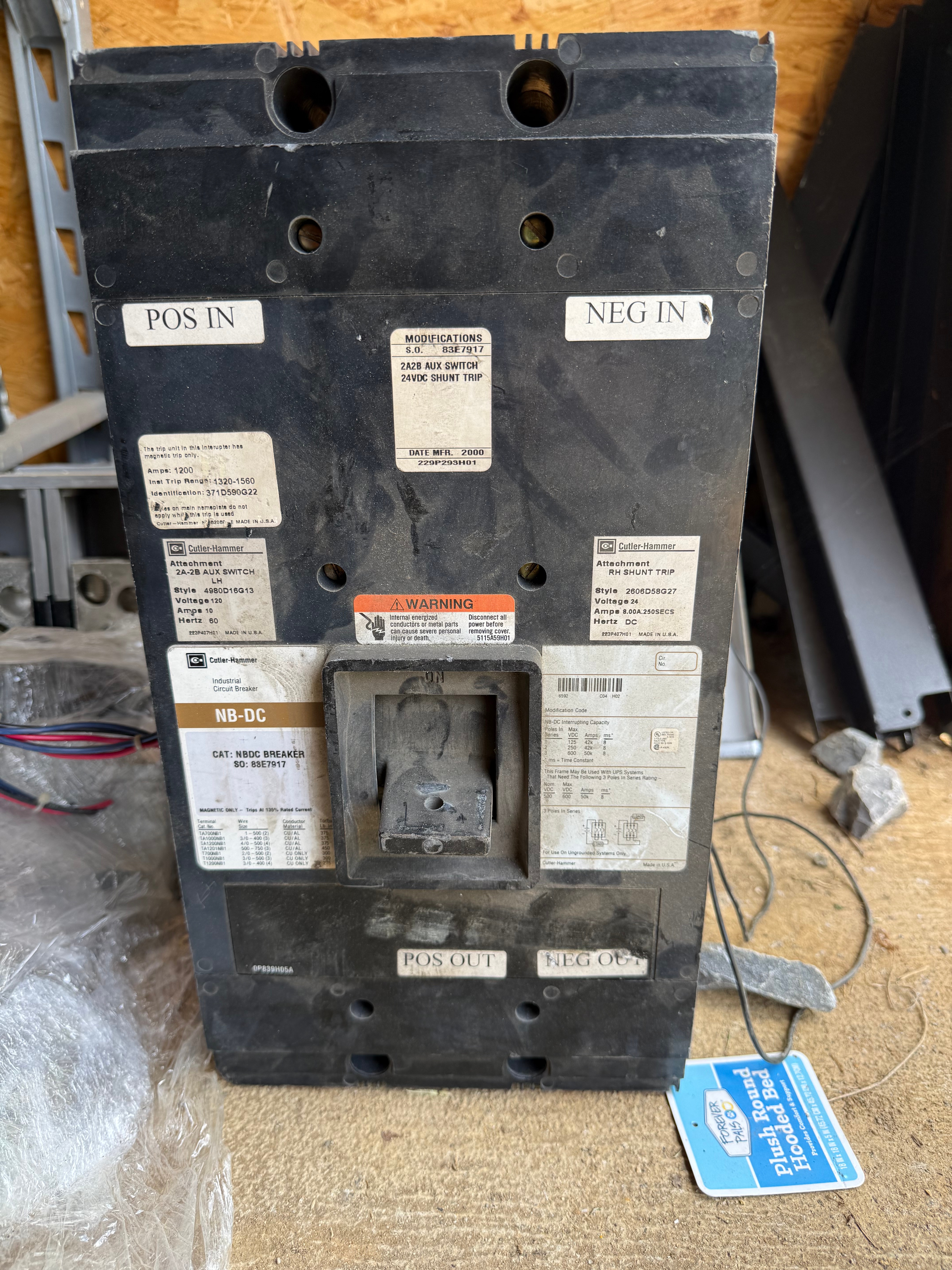 Cutler Hammer 1200A NBDC Breaker